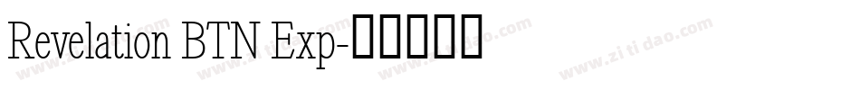 Revelation BTN Exp字体转换